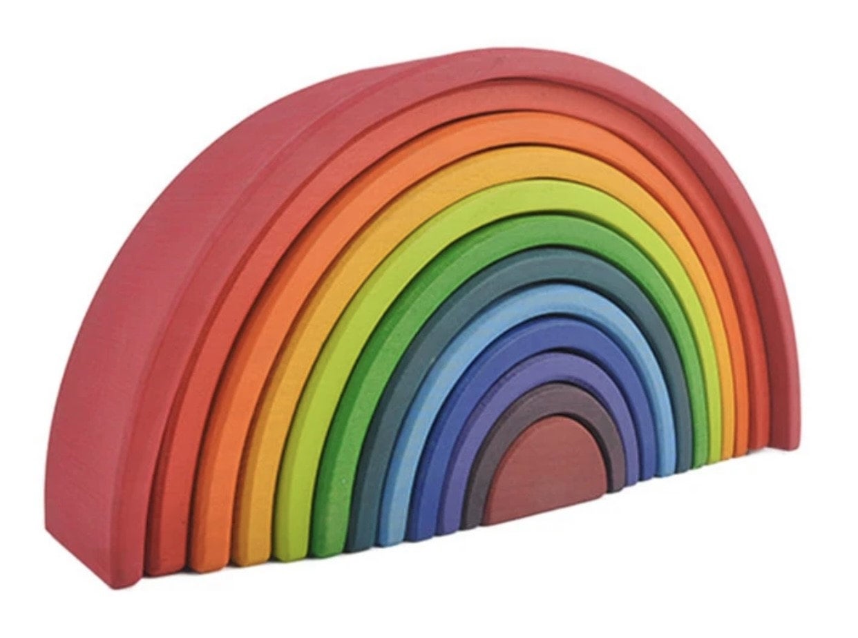 Rainbow toy wooden 2025
